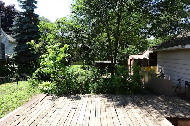 1305 La Crescent St, Campbell Twp, WI 54603 - view of wooden terrace