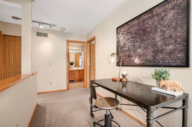 547 Woodduck Dr Unit G, Woodbury, MN 55125 - carpeted office space with baseboards and rail lighting