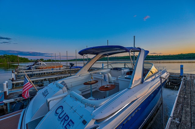 120 Eastbank Ct N, North Hudson, WI 54016 - dock area featuring a water view