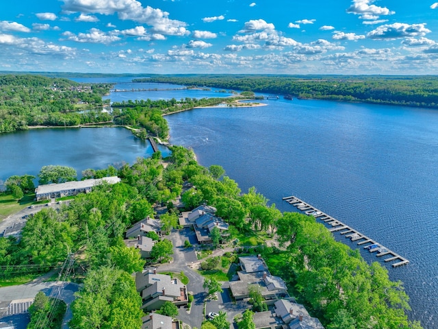 120 Eastbank Ct N, North Hudson, WI 54016 - aerial overview of property's location featuring a nearby body of water