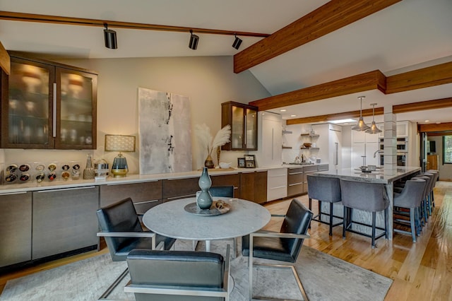120 Eastbank Ct N, North Hudson, WI 54016 - dining area with light wood-style floors