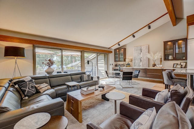 120 Eastbank Ct N, North Hudson, WI 54016 - living room with light wood finished floors and track lighting