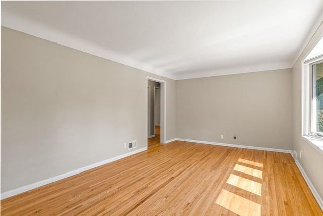 4342 Arthur St NE, Columbia Heights, MN 55421 - empty room with light wood-style floors and baseboards