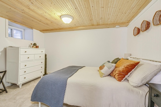 1491 Wynne Ave, Saint Paul, MN 55108 - bedroom featuring wooden ceiling, light colored carpet, and crown molding