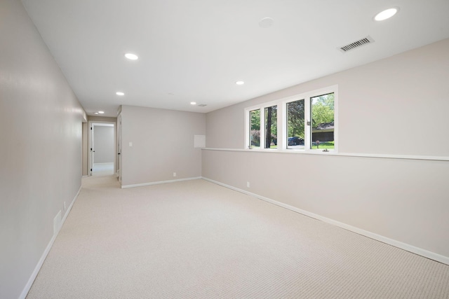18120 27th Ave N, Plymouth, MN 55447 - basement featuring baseboards, recessed lighting, and light carpet