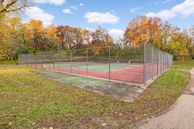 4266 Manor Court Rd, Minnetonka, MN 55345 - view of tennis court with shuffleboard