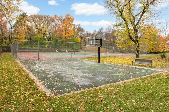4266 Manor Court Rd, Minnetonka, MN 55345 - view of basketball court with community basketball court and a tennis court