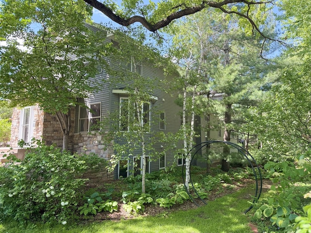 4312 France Ave S, Edina, MN 55410 - back of property featuring stone siding