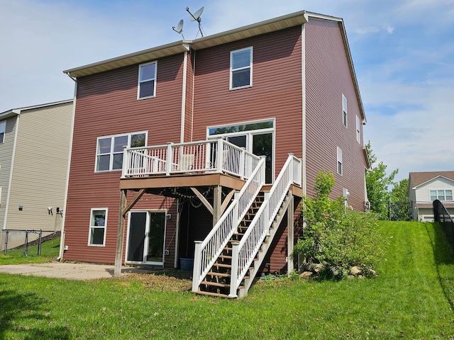 4629 Empress Way N, Hugo, MN 55038 - back of house with a deck and stairs