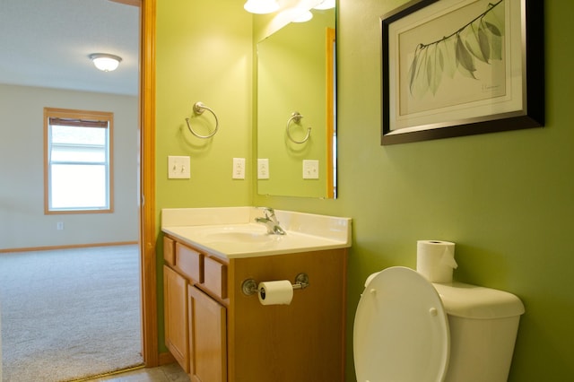 4629 Empress Way N, Hugo, MN 55038 - half bath featuring vanity, toilet, and baseboards