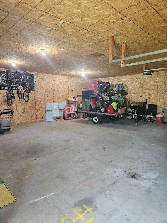 530 Willis St, Dassel, MN 55325 - garage featuring a garage door opener