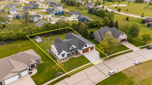918 Hidden Meadow Ln, Lake City, MN 55041 - aerial view of residential area featuring property parcel outlined