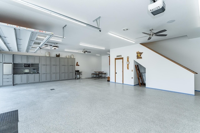 918 Hidden Meadow Ln, Lake City, MN 55041 - garage with a garage door opener and a ceiling fan