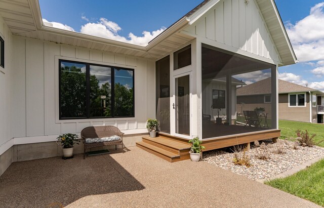 918 Hidden Meadow Ln, Lake City, MN 55041 - doorway to property with board and batten siding