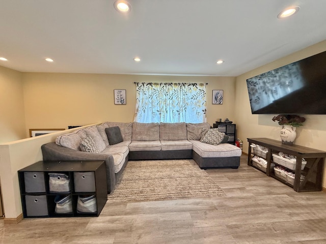 2014 Nelson Dr, Thief River Falls, MN 56701 - living area featuring recessed lighting and wood finished floors