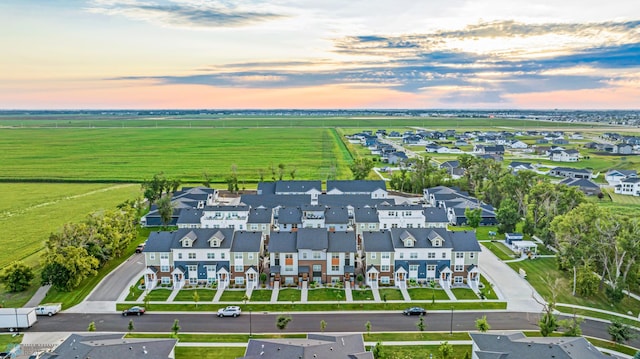 5837 41st St S, Fargo, ND 58104 - aerial view at dusk of a residential view