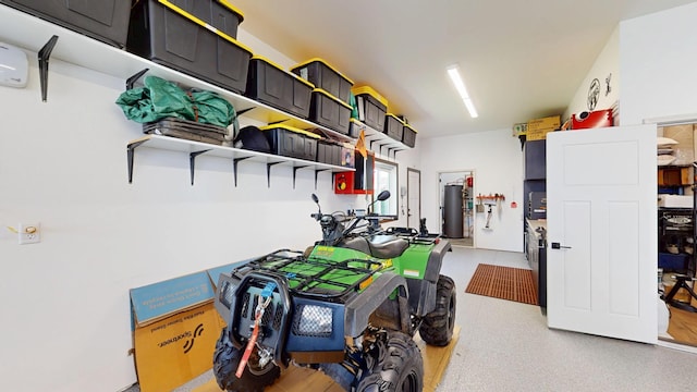 807 Whitetail Ln, Detroit Lakes, MN 56501 - garage with gas water heater