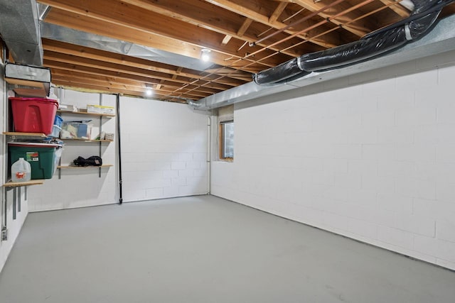 6609 Red Birch Ct, Lino Lakes, MN 55014 - unfinished basement with concrete block wall