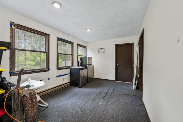 3108 4th Ave, Grand Rapids, MN 55744 - office space with baseboard heating, dark colored carpet, plenty of natural light, and baseboards