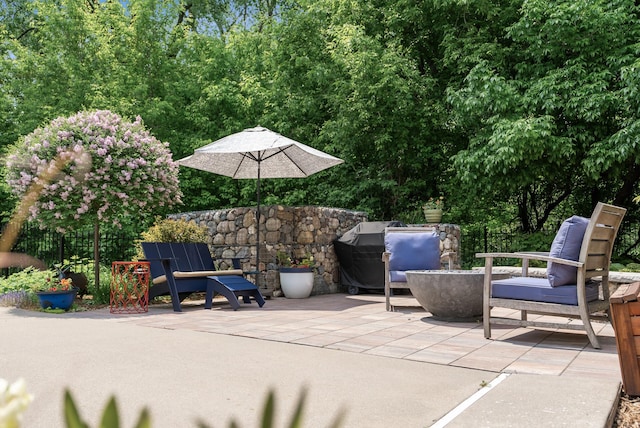 6413 Mendelssohn Ln, Edina, MN 55343 - view of patio / terrace featuring a grill