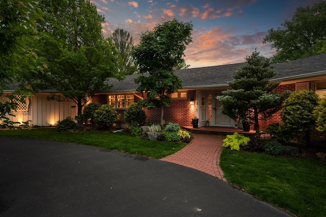 6413 Mendelssohn Ln, Edina, MN 55343 - ranch-style home featuring a front lawn and brick siding