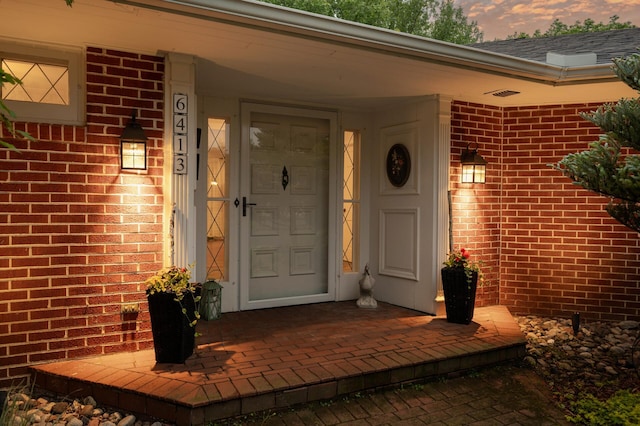 6413 Mendelssohn Ln, Edina, MN 55343 - property entrance featuring brick siding