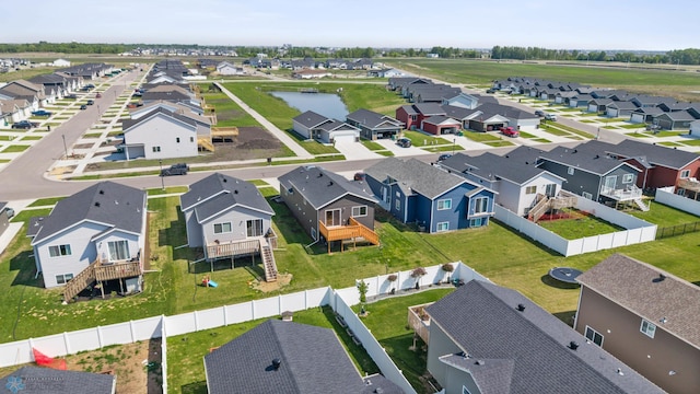 6718 69th Ave S, Horace, ND 58047 - aerial perspective of suburban area with a nearby body of water