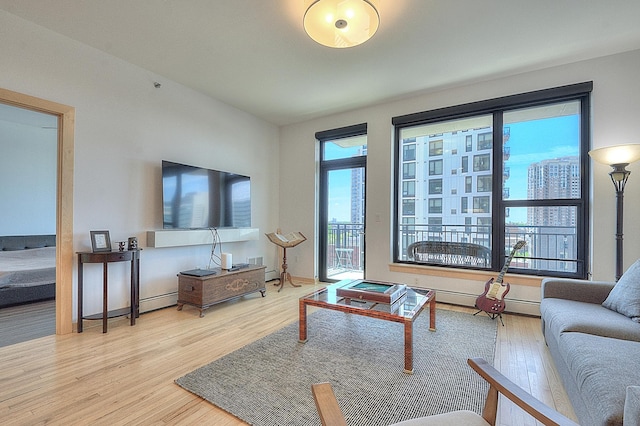740 Portland Ave Unit 1005, Minneapolis, MN 55415 - living room with wood finished floors