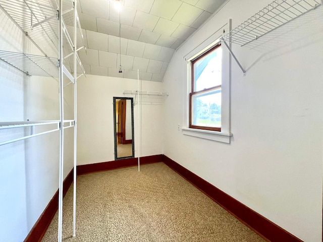 508 2nd Ave, Goodhue, MN 55027 - spacious closet featuring vaulted ceiling and carpet flooring