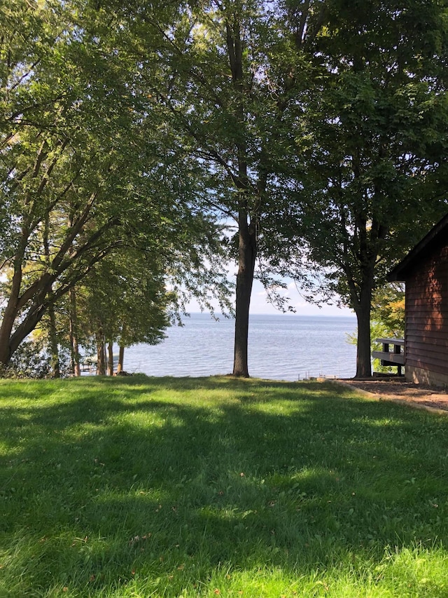 43923 Vista Rd, Isle, MN 56342 - view of grassy yard with a water view