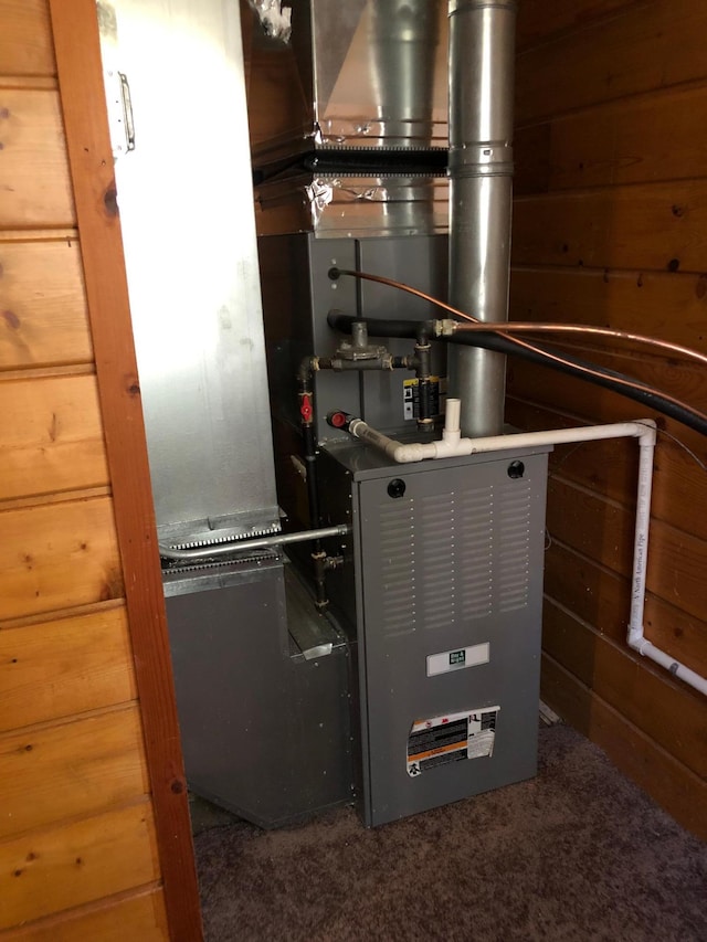43923 Vista Rd, Isle, MN 56342 - utility room featuring heating unit