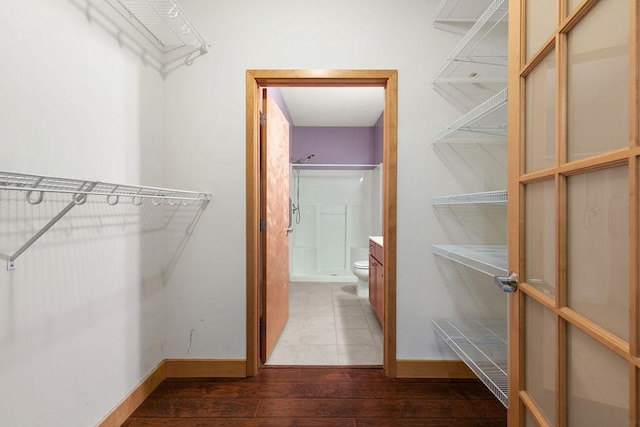 4500 Chicago Ave Unit 103, Minneapolis, MN 55407 - walk in closet with hardwood / wood-style flooring