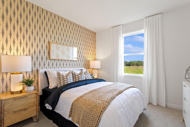 4564 Obsidian Way, Victoria, MN 55386 - carpeted bedroom with wallpapered walls and baseboards