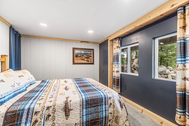 2625 7th Ave, Chetek, WI 54728 - bedroom with wood finished floors and recessed lighting