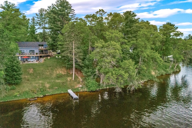 2625 7th Ave, Chetek, WI 54728 - water view featuring a forest