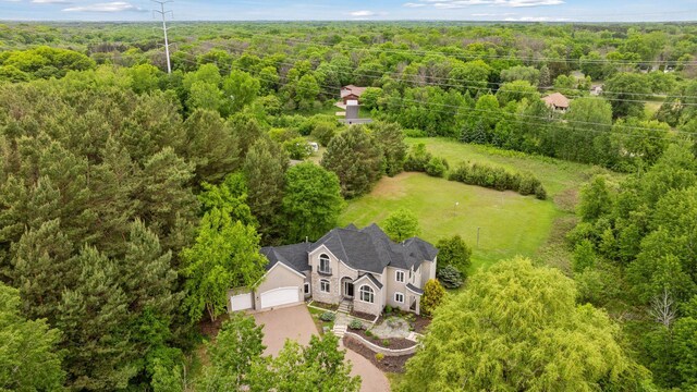17032 Valley Dr NW, Andover, MN 55304 - aerial view of property and surrounding area with a forest