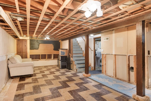 3350 Virginia Ave S, Saint Louis Park, MN 55426 - below grade area featuring stairway