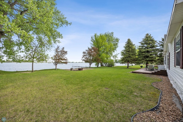 3022 Sandy Beach Rd, Hatton, ND 58240 - view of grassy yard featuring a water view