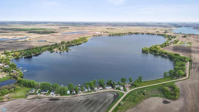3022 Sandy Beach Rd, Hatton, ND 58240 - aerial view of property and surrounding area featuring a nearby body of water