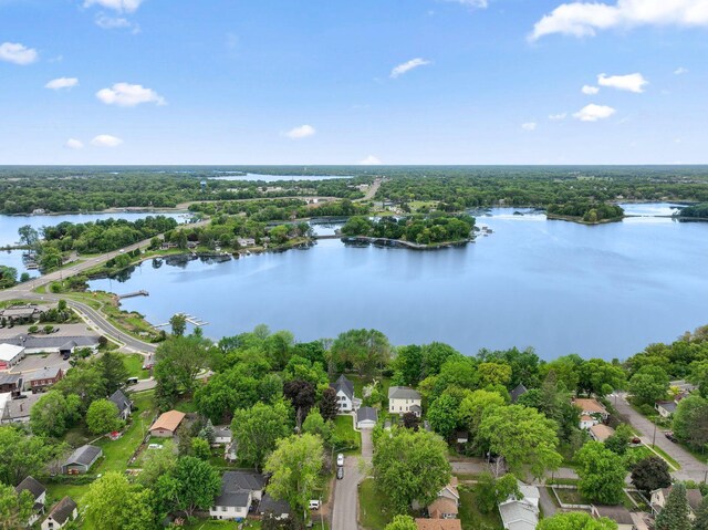 216 Summit Ave, Center City, MN 55012 - aerial view of residential area with a nearby body of water