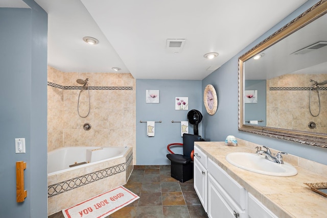 1751 Resthaven Ln, Mound, MN 55364 - full bathroom featuring vanity and tiled shower / bath