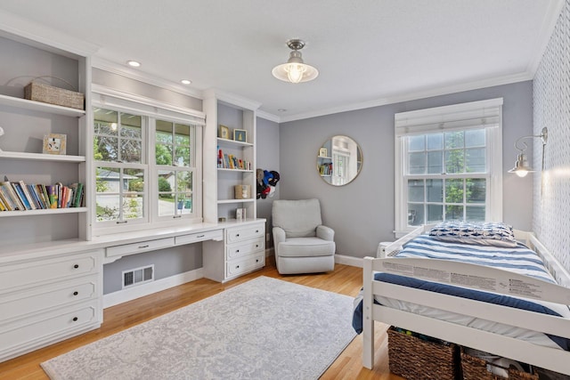 1709 Baywood Ln, Mound, MN 55364 - bedroom featuring crown molding, light wood finished floors, and baseboards