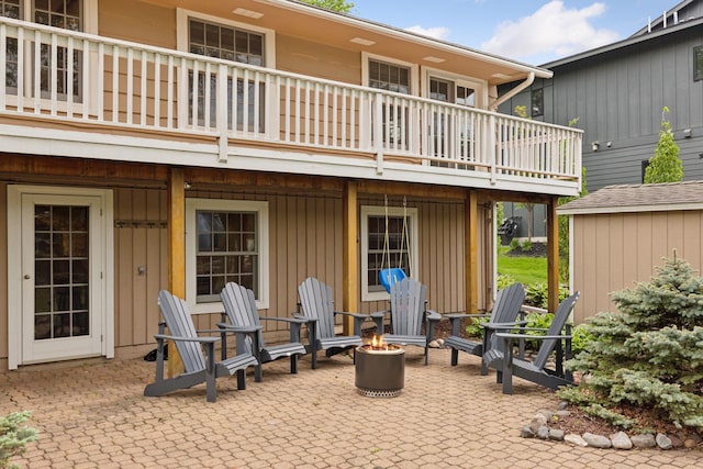 1709 Baywood Ln, Mound, MN 55364 - view of patio / terrace with a fire pit