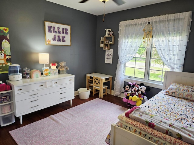 1612 17th St SW, Austin, MN 55912 - bedroom with dark wood finished floors and baseboards