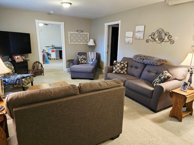 1612 17th St SW, Austin, MN 55912 - living room featuring light carpet