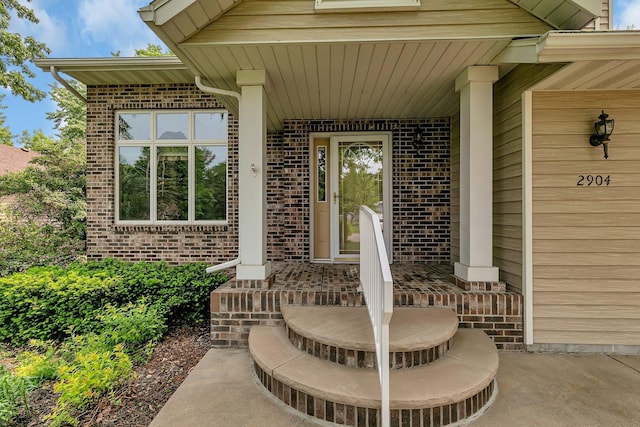 2904 Park Dr, Saint Cloud, MN 56303 - entrance to property with brick siding and covered porch