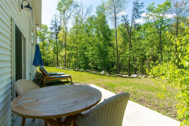 31709 Green Scene Dr, Breezy Point, MN 56472 - view of patio featuring outdoor dining area