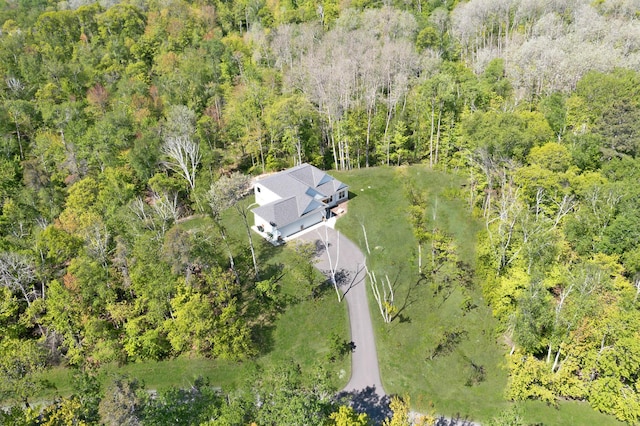 31709 Green Scene Dr, Breezy Point, MN 56472 - view from above of property with a forest