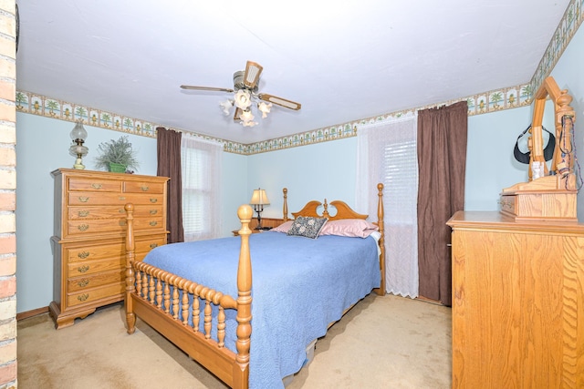 2444 County Rd 1, Wrenshall, MN 55797 - carpeted bedroom featuring ceiling fan
