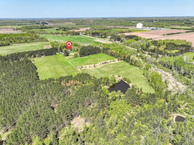 2444 County Rd 1, Wrenshall, MN 55797 - aerial view of property's location featuring rural landscape and farmland